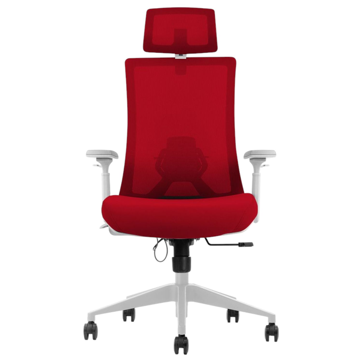 Ergonomische Bureaustoel Vigo met Hoofdsteun - Verstelbaar en NEN 1335-gecertificeerd- kleur Rood