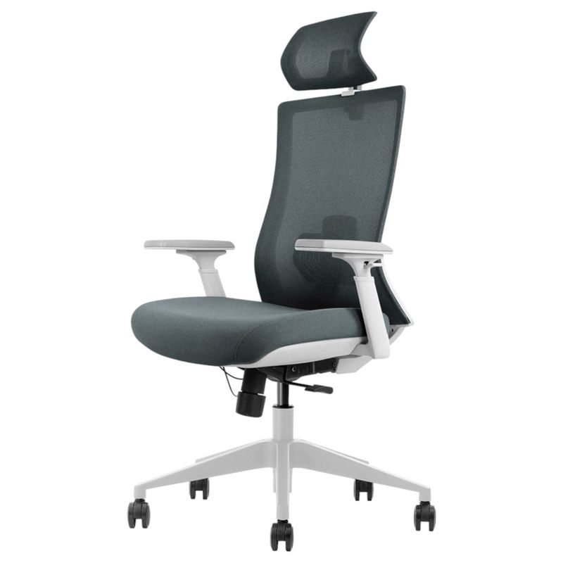 Ergonomische Bureaustoel Vigo met Hoofdsteun - Verstelbaar en NEN 1335-gecertificeerd- kleur Grijs