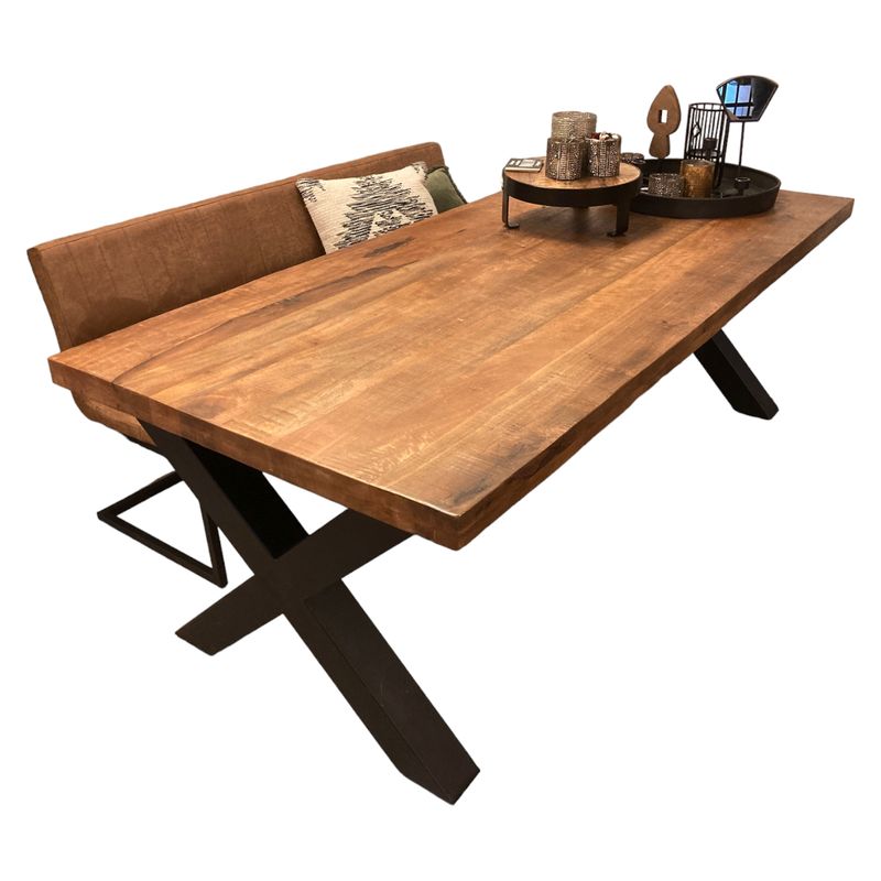 Eiken Houten Tafel Milaan Rechthoek