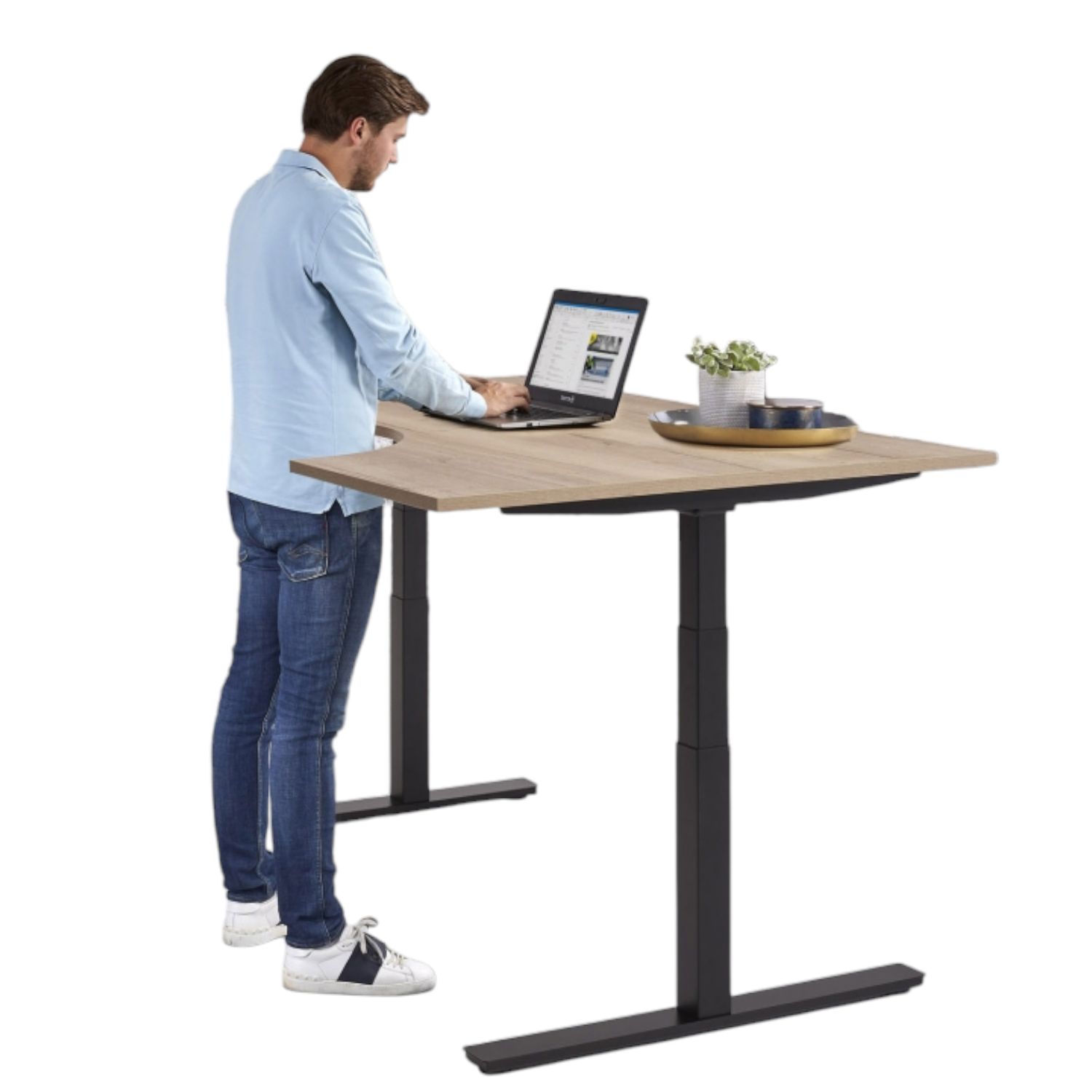 Elektrische zit-sta Wing Bureau