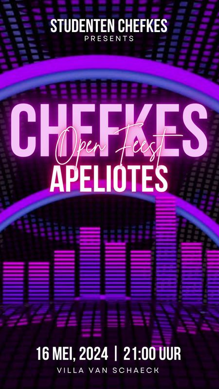 Chefkes x Apeliotes open feest early bird