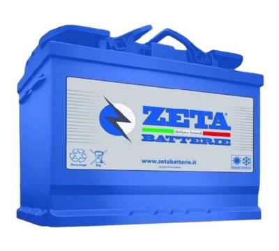 BATTERIA PER AUTO 74AH ZETA 700A / 12V / POSITIVO A DESTRA (+DX) - Z74EXDX