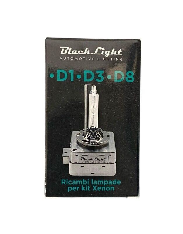 BLACKLIGHT - KIT COPPIA LAMPADE / LAMPADINE XENON D1S 6000K FARI / PROIETTORI AUTO - XE-D1S6K