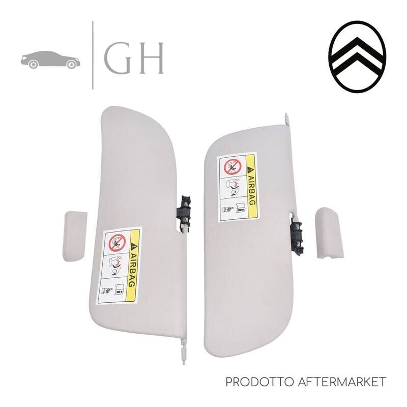 KIT ALETTE PARASOLE / SET COPPIA 2 PANTINE DX E SX CITROEN C3 II (MOD. ZENITH) 2012 - 1613251480