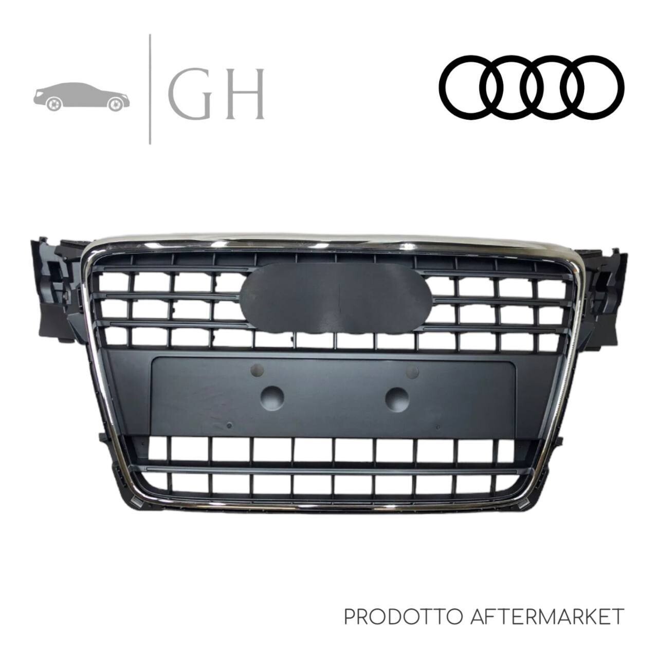 GRIGLIA RADIATORE CON CORNICE CROMATA PARAURTI ANTERIORE AUDI A4 (B8 / 8K2) 2008 - 8K08536511QP