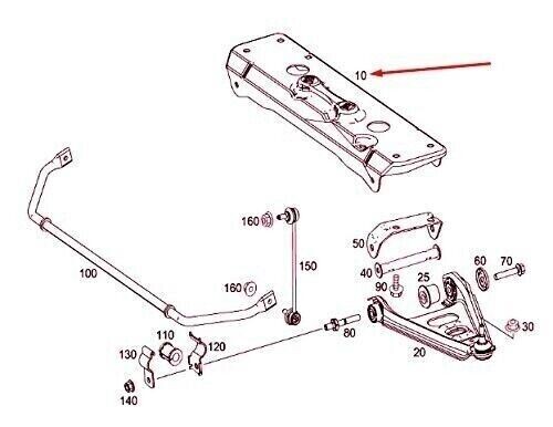 ASSALE CULLA MOTORE / TELAIO / CHASSIS ANT. SMART FORTWO 451 2008 - A4513120201