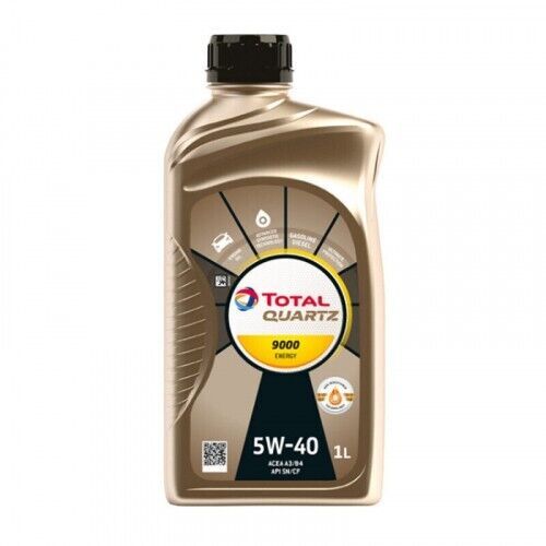 1 LT / LITRO OLIO MOTORE AUTO 5W40 TOTAL QUARTS 9000 ENERGY - BENZINA / DIESEL