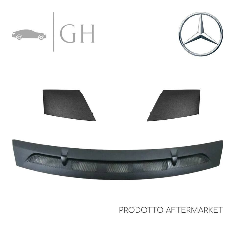 KIT MODANATURE / SET GRIGLIA COFANO SOTTO PARABREZZA MERCEDES CLASSE A W169 2005 - A1698360018