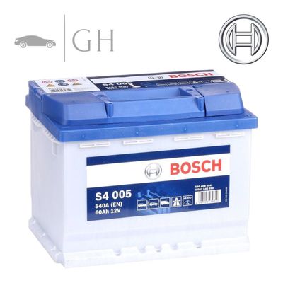 BATTERIA PER AUTO 60AH BOSCH 540A / 12V / POSITIVO A DESTRA (+DX) - 0092S40050