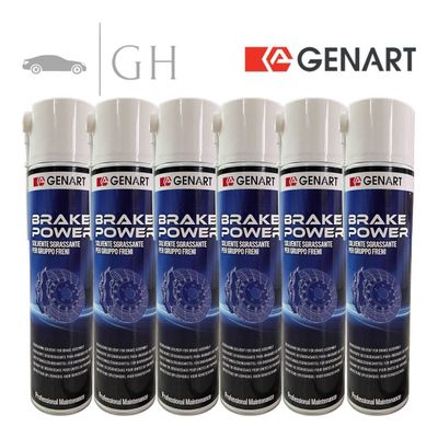 GENART - 6 X SPRAY PULITORE / DETERGENTE SGRASSANTE PER GRUPPO DISCHI FRENO AUTO