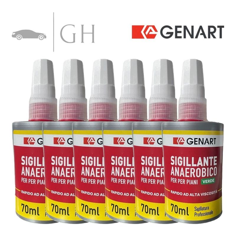 GENART - 6 X SIGILLANTI VERDE ANAEROBICO SUPERFICI PIANE (DIFFERENZIALI E CAMBI)