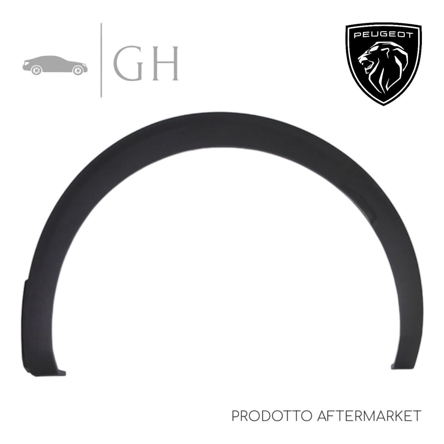 GIROPARAFANGO / MODANATURA PARACOLPI PARAFANGHINO POST DX PEUGEOT 3008 (II) 2018