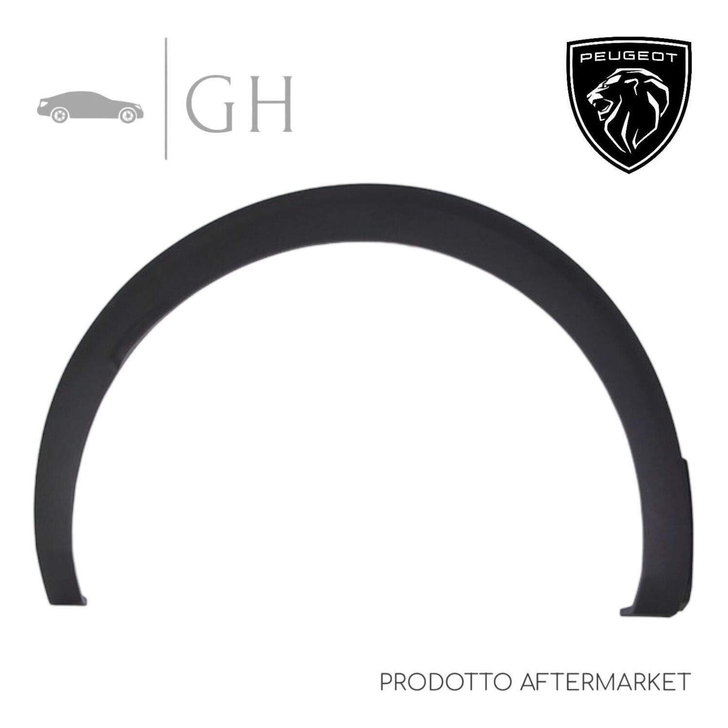 GIROPARAFANGO / MODANATURA PARACOLPI PARAFANGHINO POST SX PEUGEOT 3008 (II) 2019