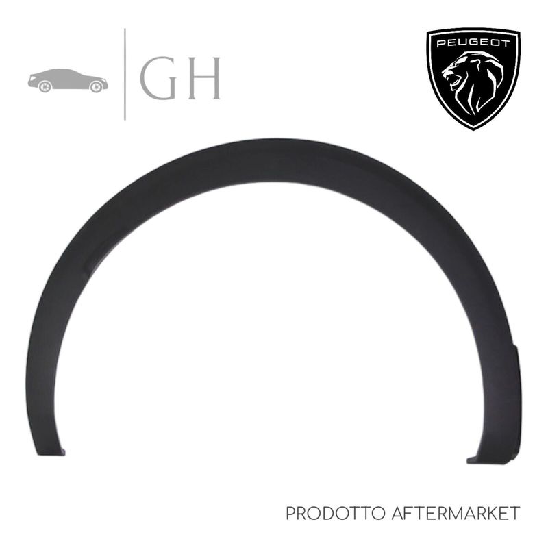 GIROPARAFANGO / MODANATURA PARACOLPI PARAFANGHINO POST SX PEUGEOT 3008 (II) 2019