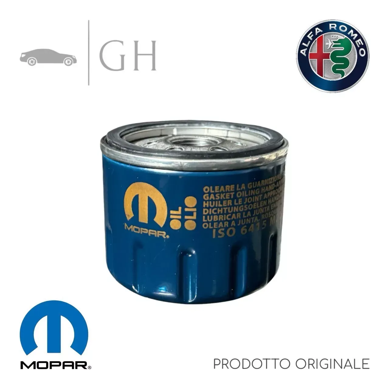 MOPAR - FILTRO OLIO ORIGINALE ALFA ROMEO 156 / 166 / 147 / GT 1.9 JTD DIESEL