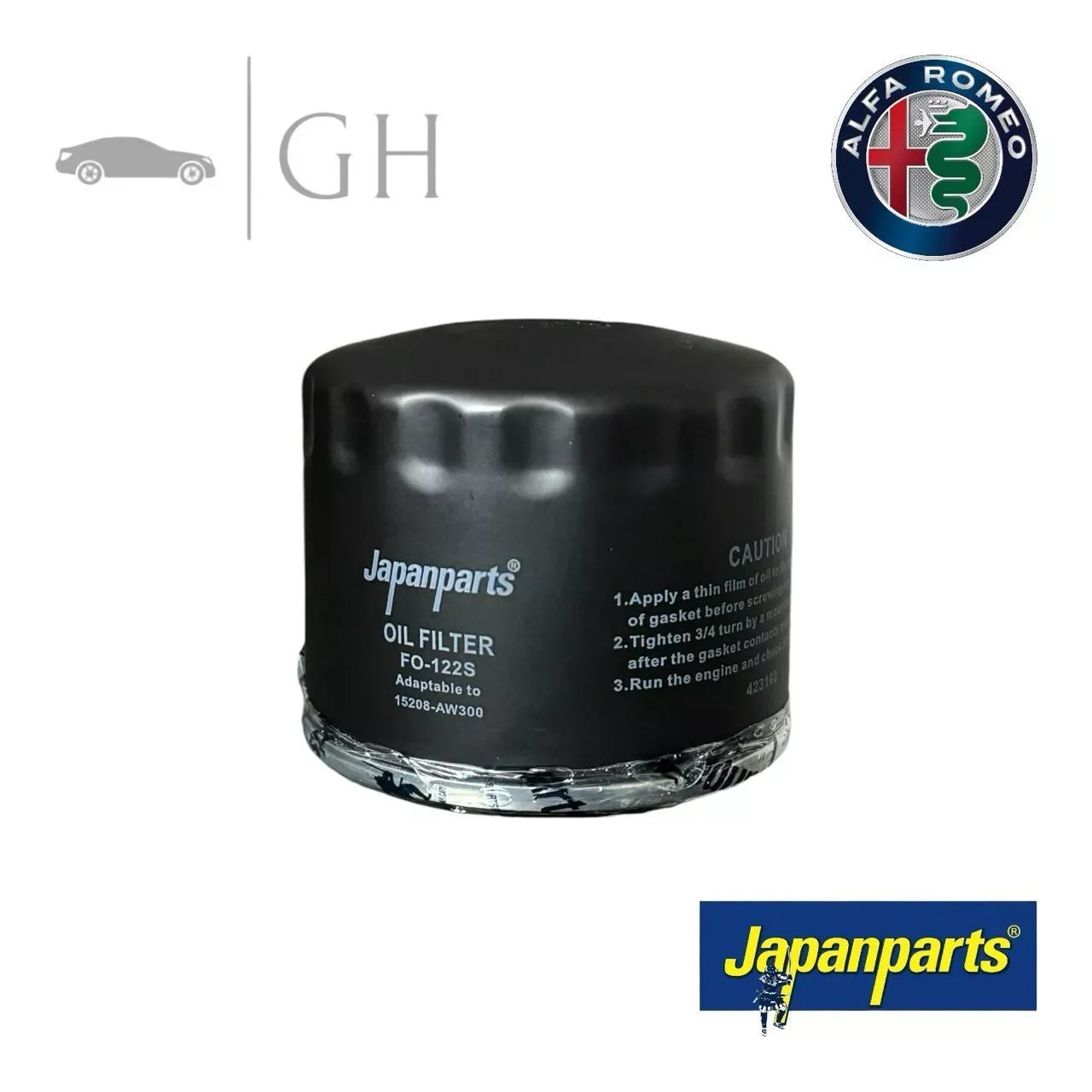 JAPANPARTS - FILTRO OLIO ALFA ROMEO 156 / 166 / 147 / GT 1.9 JTD DIESEL