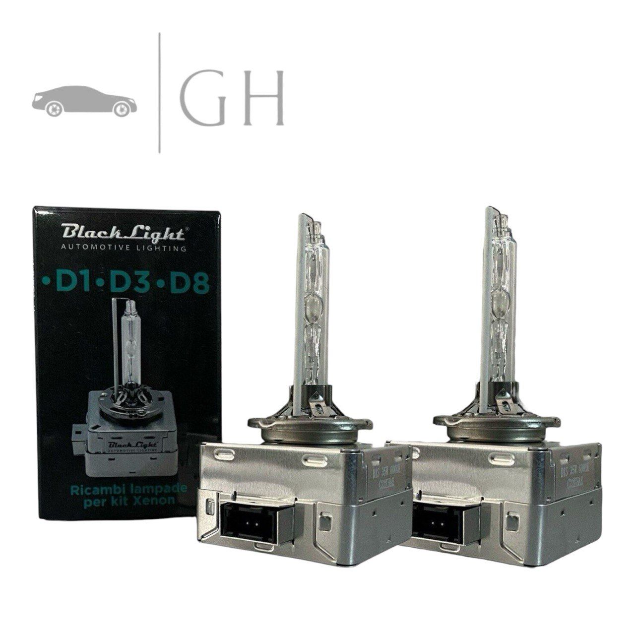 BLACKLIGHT - KIT COPPIA LAMPADE / LAMPADINE XENON D1S 6000K FARI / PROIETTORI AUTO - XE-D1S6K