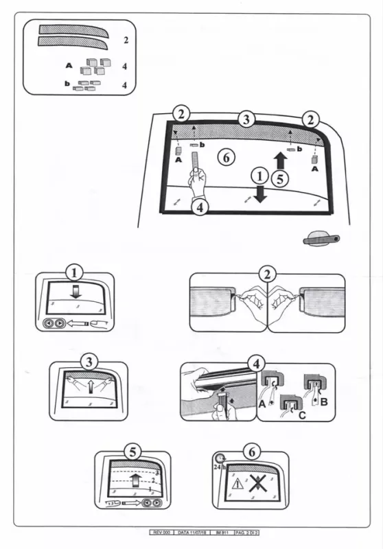 FARAD - SET 4 DEFLETTORI ARIA ANTIVENTO / ANTIPIOGGIA FUME' JEEP COMPASS 2018 II - 1-17.041