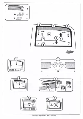 FARAD - SET 4 DEFLETTORI ARIA ANTIVENTO / ANTIPIOGGIA FUME' JEEP COMPASS 2018 II - 1-17.041