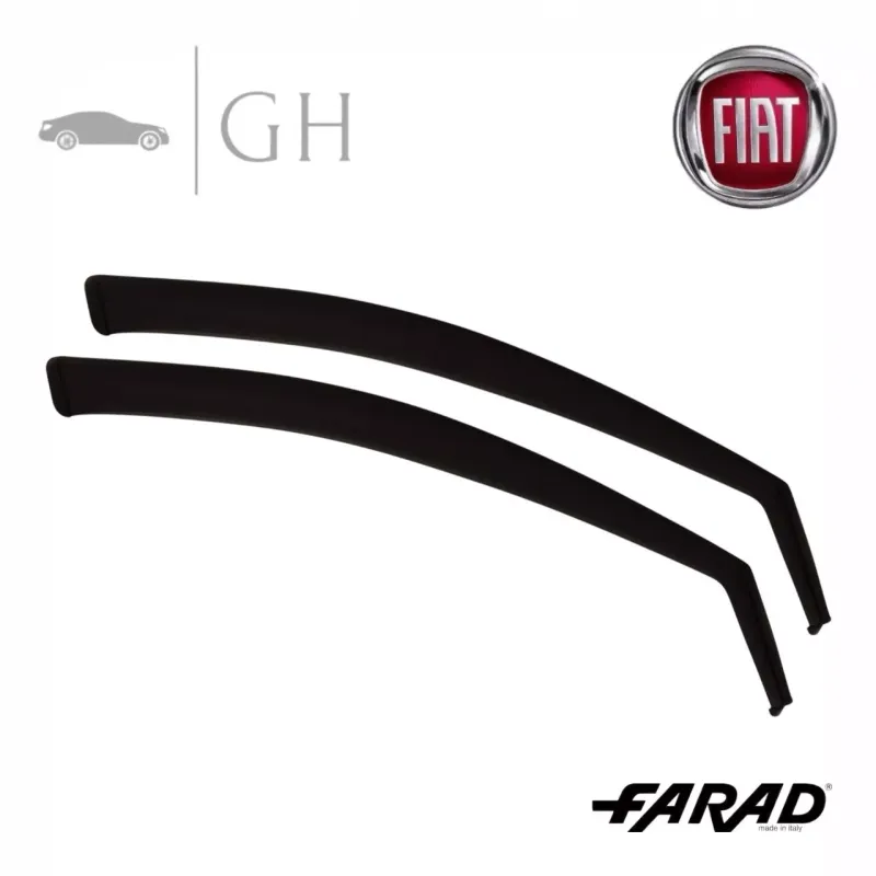 FARAD - SET 2 DEFLETTORI ARIA ANTIVENTO / ANTIPIOGGIA FUME&#39; FIAT PANDA 312 2015 -  1-12.588