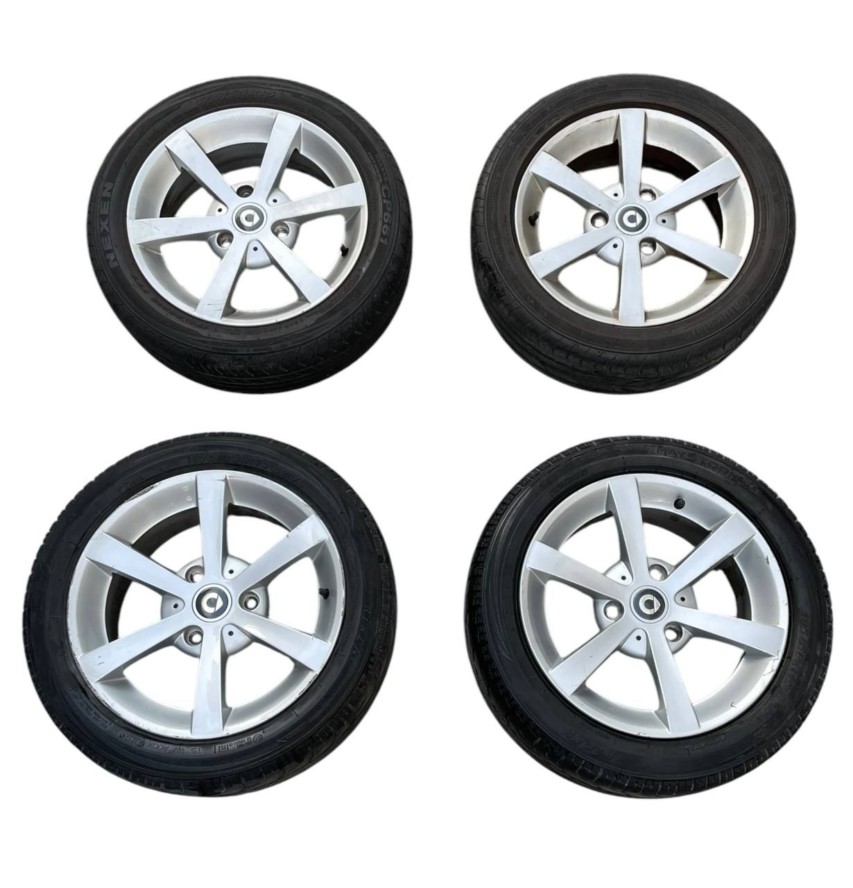 SET 4X RUOTA CERCHIO IN LEGA SMART FORTWO 451 2008 - A4514010302 / A4514010602