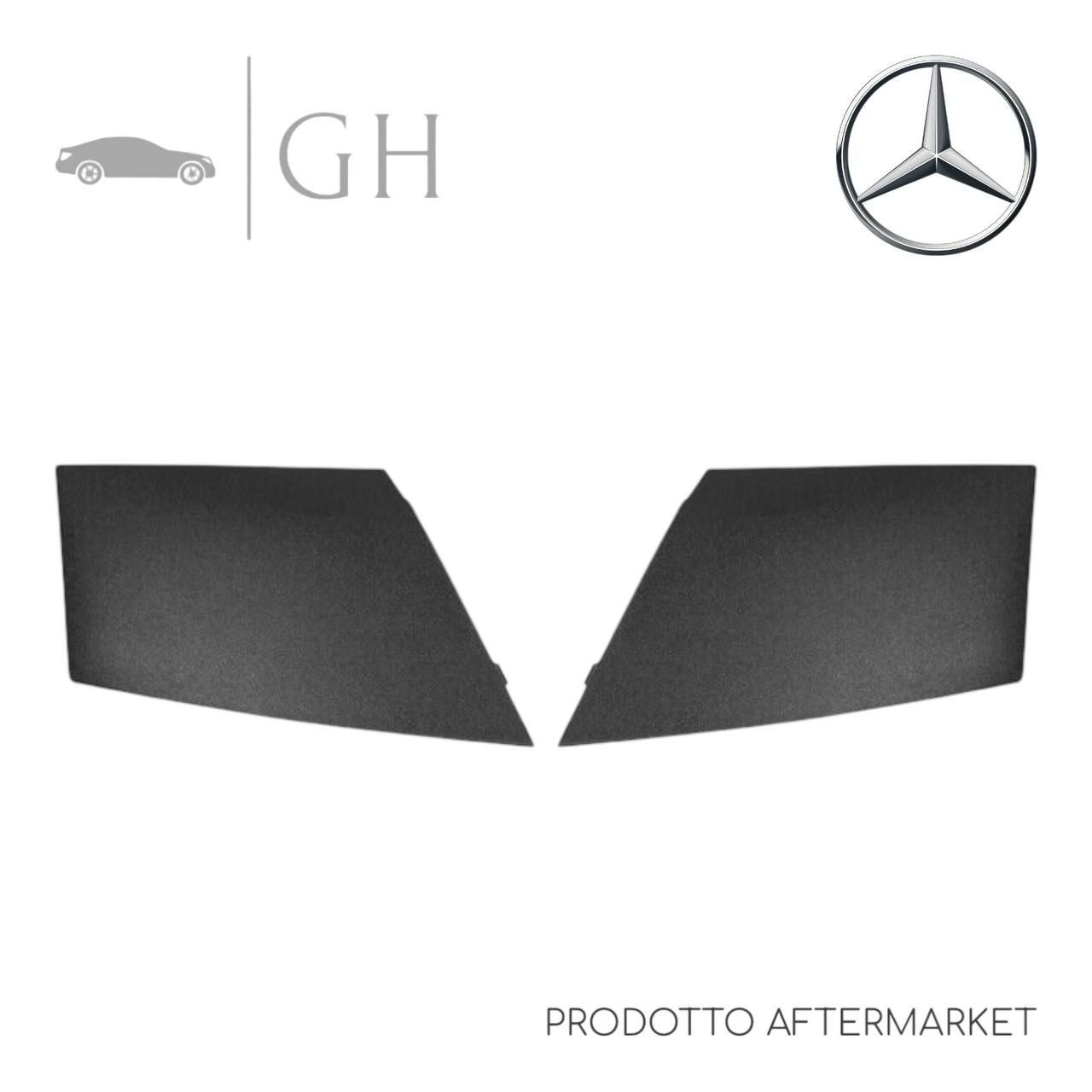 COPPIA / SET TAPPI LATERALI GRIGLIE / MODANATURE COFANO MERCEDES CLASSE A W169 - A1698300175 / A1698300075