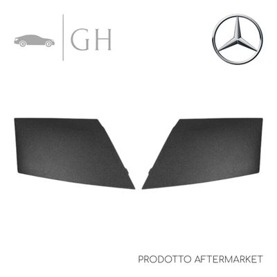 COPPIA / SET TAPPI LATERALI GRIGLIE / MODANATURE COFANO MERCEDES CLASSE A W169 - A1698300175 / A1698300075