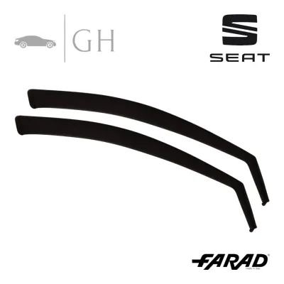 FARAD - SET 2 DEFLETTORI ARIA ANTIVENTO / ANTIPIOGGIA FUME&#39; SEAT TARRACO 2020 - 1-14.188M