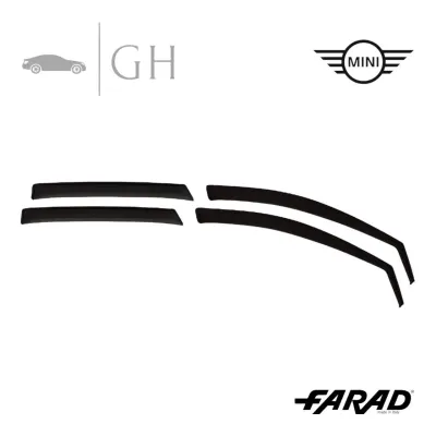 FARAD - SET 4 DEFLETTORI ARIA ANTIVENTO / ANTIPIOGGIA FUME&#39; MINI COUNTRYMAN 2024 - 1-16.132