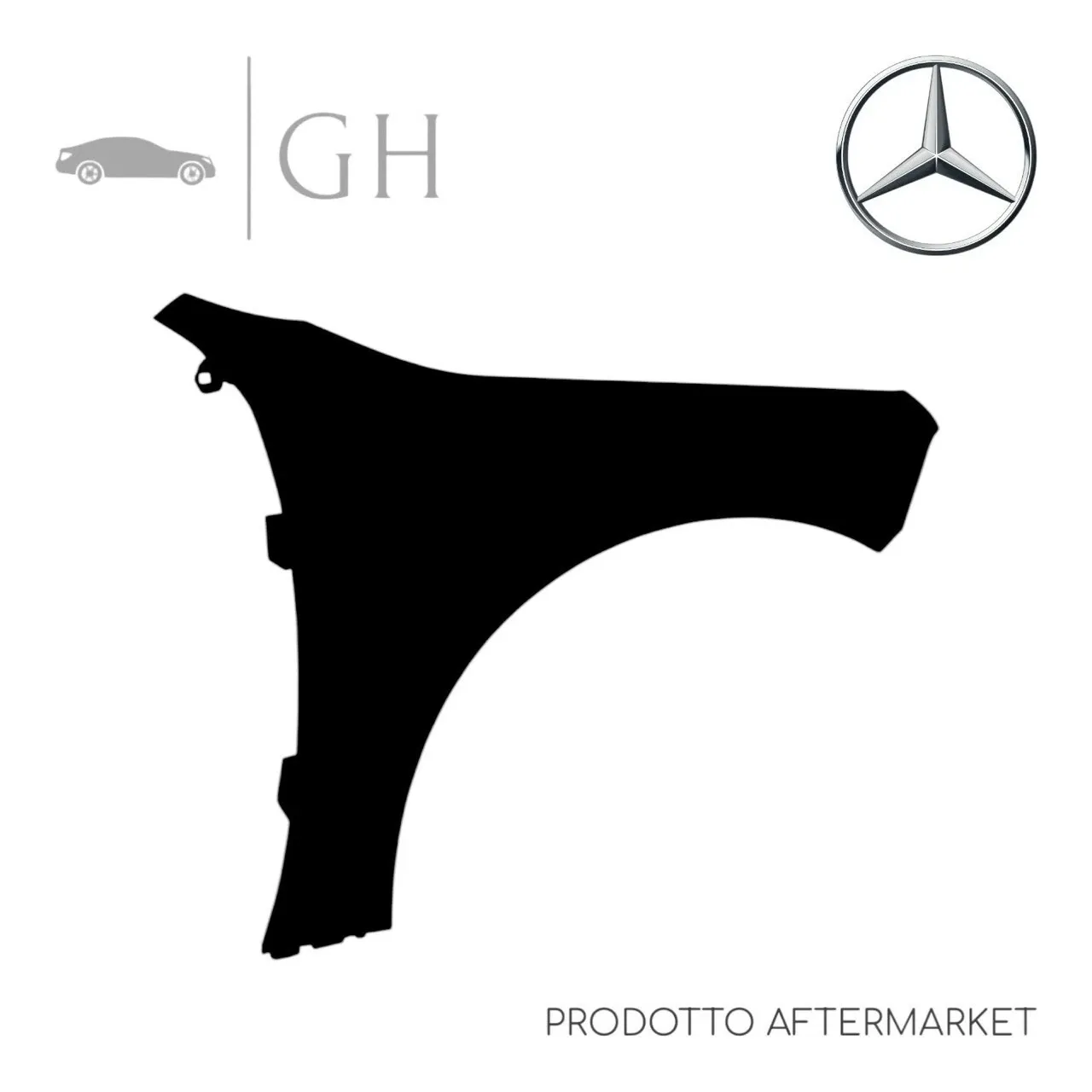 PARAFANGO ANTERIORE DESTRO IN ALLUMINIO MERCEDES CLASSE A W177 (IV) 2020 - A1778810600