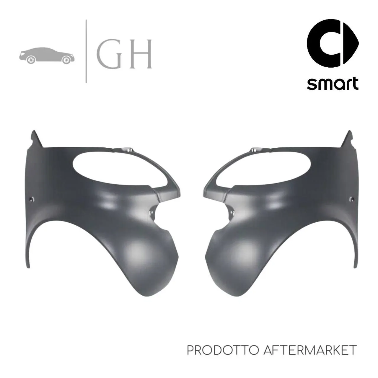 SET COPPIA PARAFANGHI ANT. SINISTRO E DESTRO SMART FORTWO 450 CITY COUPE&#39; 2000