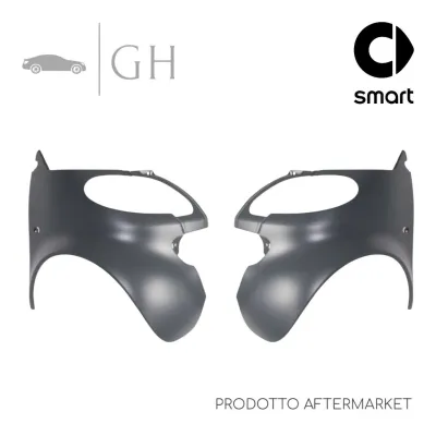 SET COPPIA PARAFANGHI ANT. SINISTRO E DESTRO SMART FORTWO 450 CITY COUPE&#39; 2000