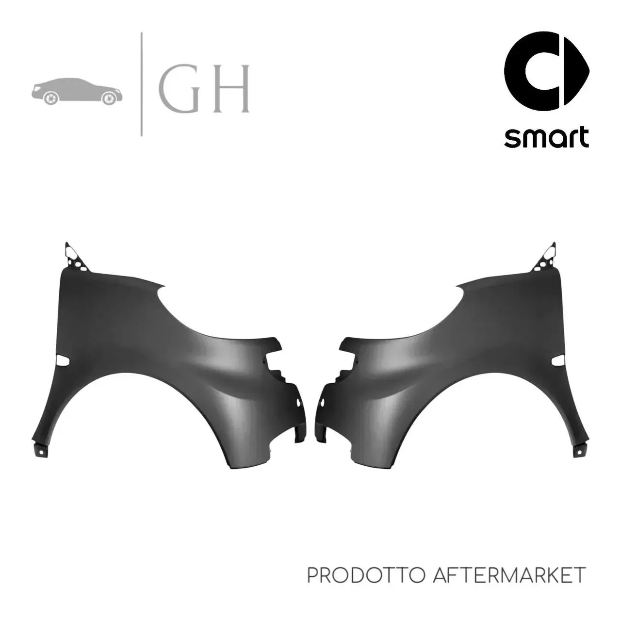 SET COPPIA PARAFANGHI ANT. SINISTRO E DESTRO SMART FORTWO 451 2010