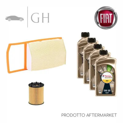 ECONOMY - KIT TAGLIANDO 2 FILTRI + 4 LT OLIO 5W30 FIAT 500X 334 1.3 MJT 95 CV
