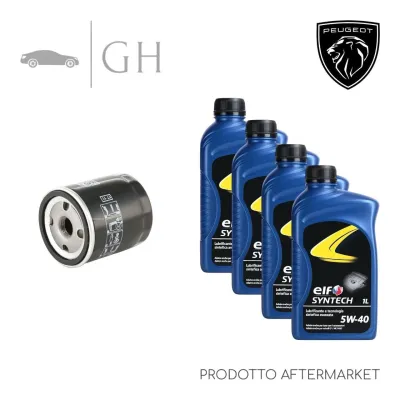 ECONOMY - KIT TAGLIANDO FILTRO OLIO + 4 LT OLIO 5W30 PEUGEOT 208 (I) 1.2 BENZ.
