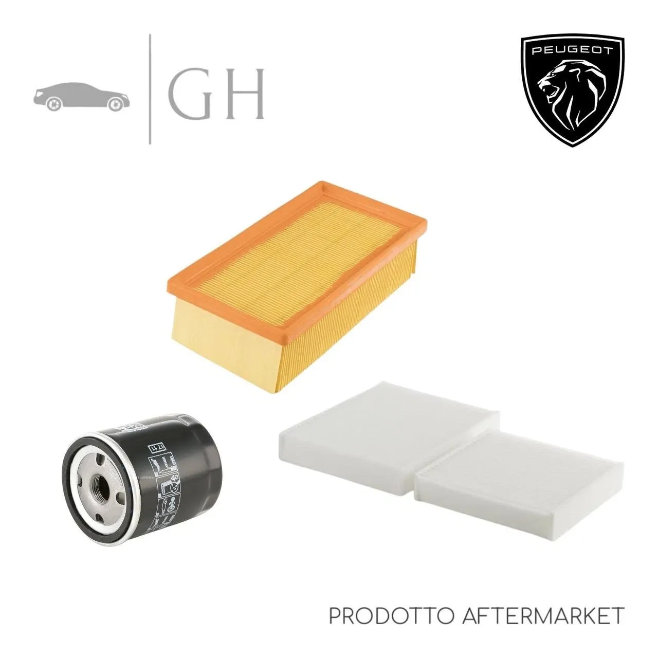 ECONOMY - KIT TAGLIANDO 3 FILTRI PEUGEOT 208 (I) 1.2 BENZINA