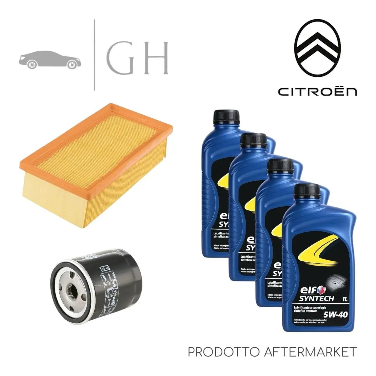 ECONOMY - KIT TAGLIANDO 2 FILTRI + 4 LT OLIO 5W30 CITROEN C4 CACTUS 1.2 BENZINA