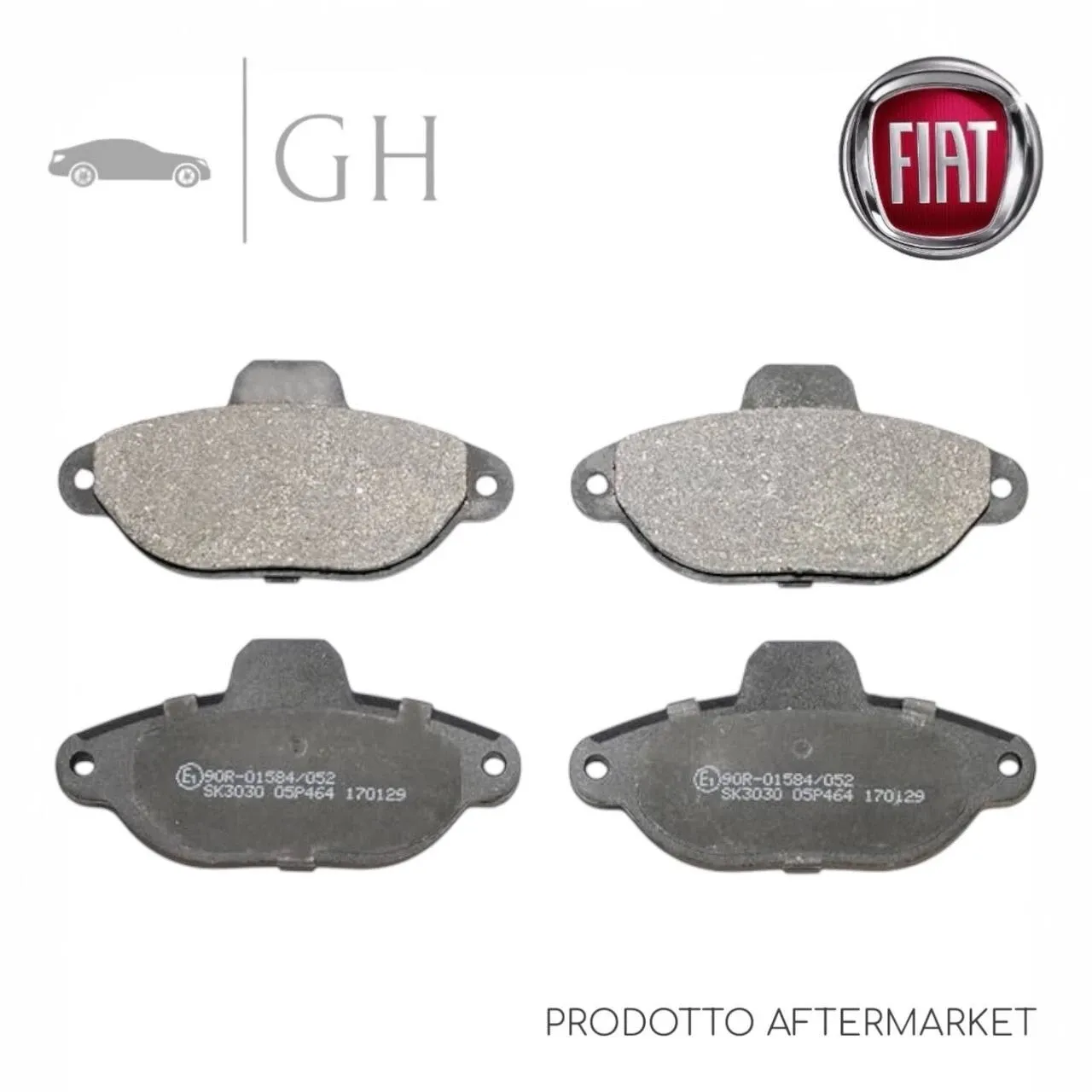 LPR - KIT PASTIGLIE / PATTINI / PASTICCHE FRENO ANT FIAT PUNTO (188) 1.2 BENZINA - 05P464
