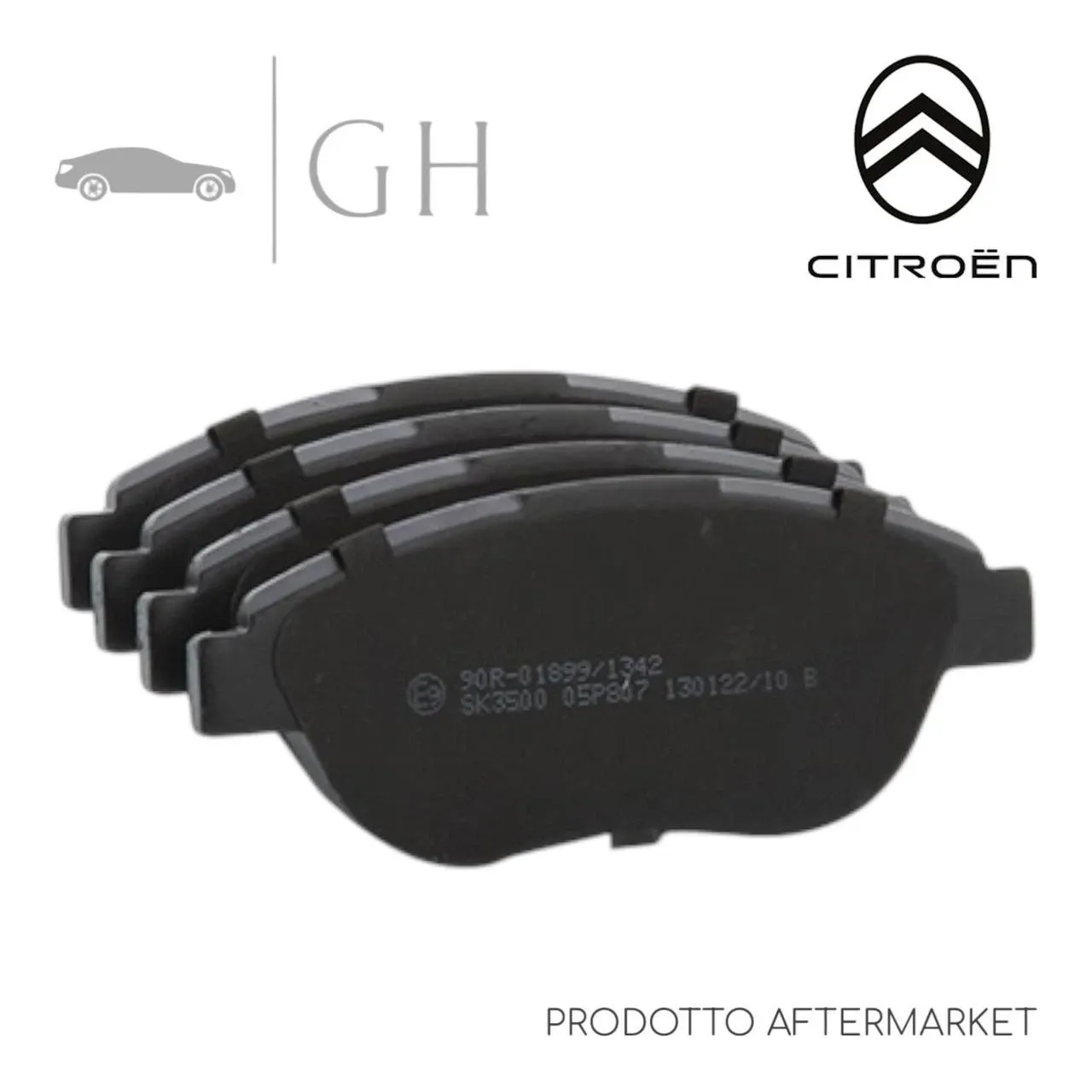 LPR - KIT PASTIGLIE / PATTINI /PASTICCHE FRENO ANTERIORI CITROEN C4 (I) - 05P807