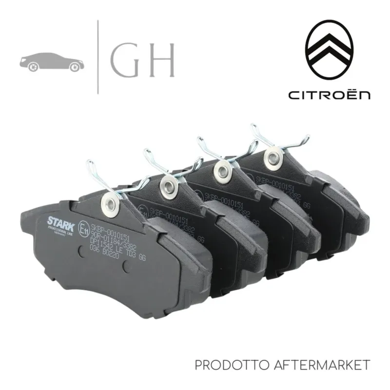 LPR - KIT PASTIGLIE / PATTINI / PASTICCHE FRENO ANTERIORI CITROEN C2 - 05P805