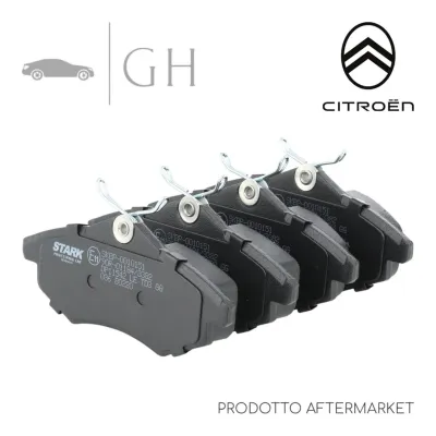 LPR - KIT PASTIGLIE / PATTINI / PASTICCHE FRENO ANTERIORI CITROEN C2 - 05P805