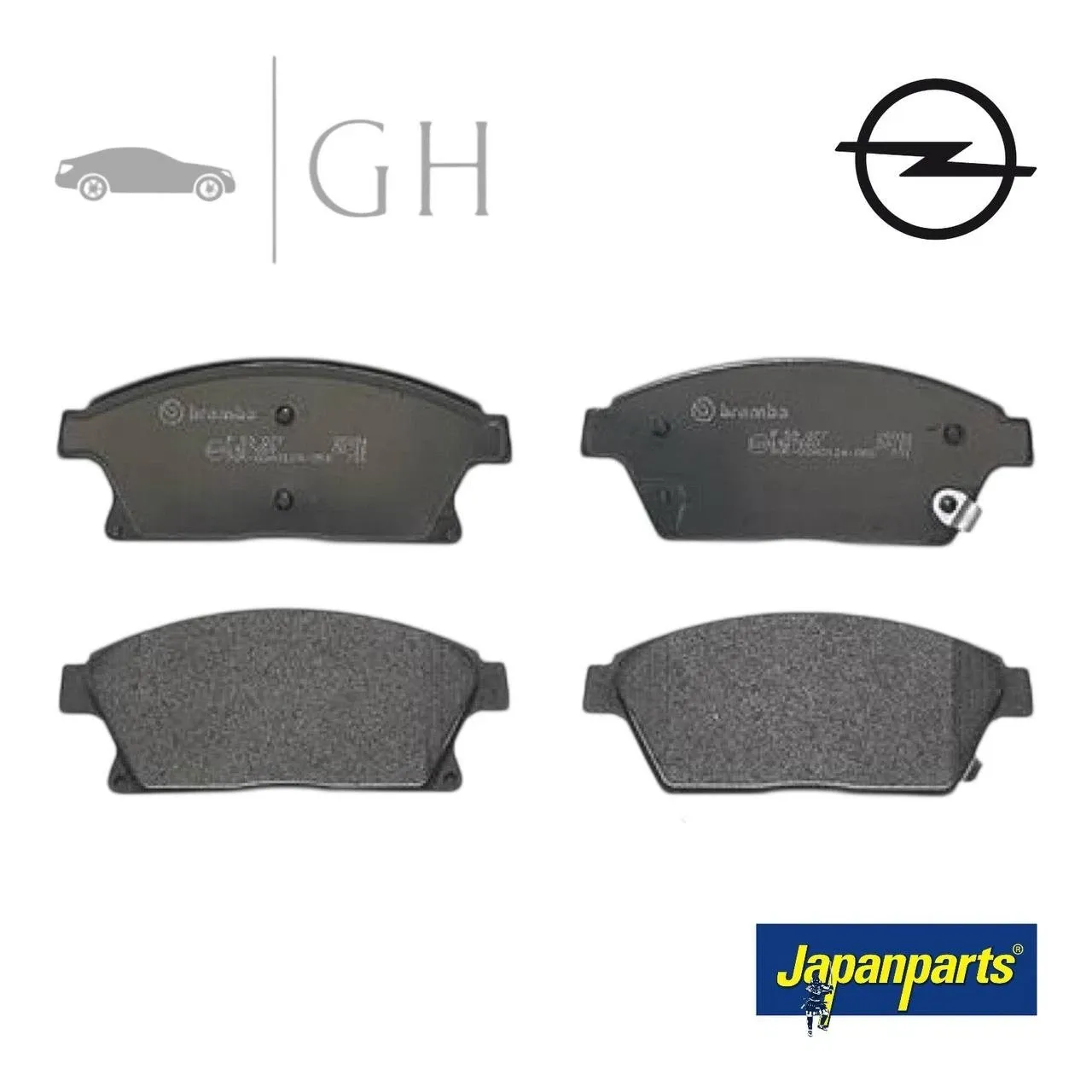 JAPANPARTS - KIT PASTIGLIE / PATTINI / PASTICCHE FRENO ANT. OPEL MOKKA (I) - PAW13AF