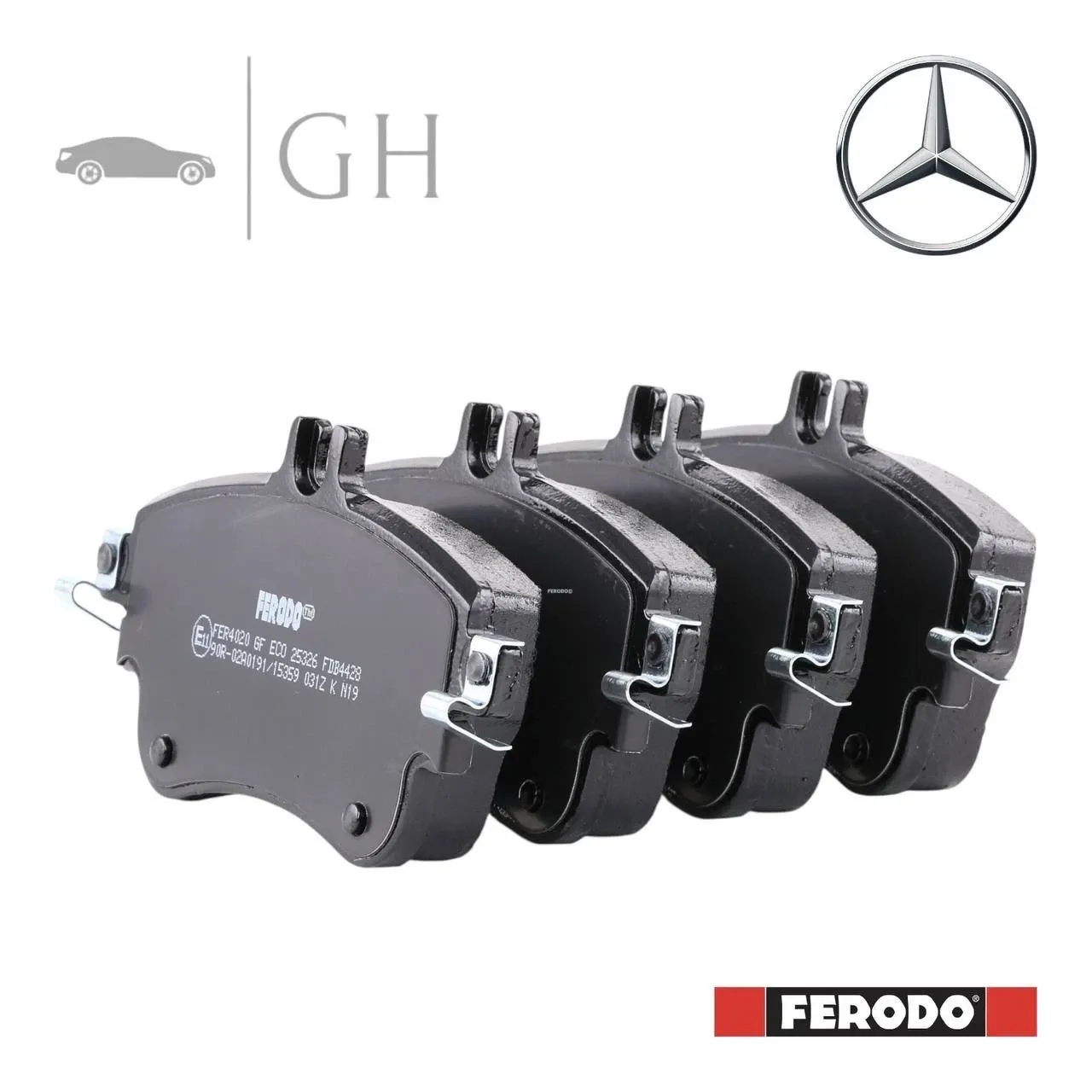 FERODO - KIT PASTIGLIE / PATTINI / PASTICCHE FRENO ANT. MERCEDES CLASSE A W176 - FDB4428