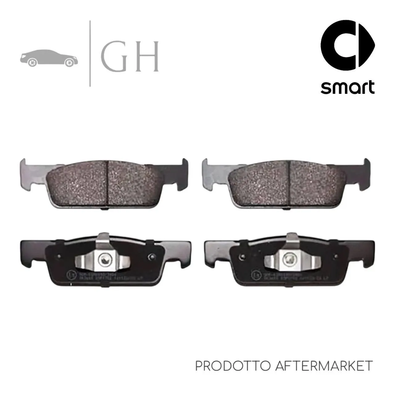 LPR - KIT PASTIGLIE / PATTINI / PASTICCHE FRENO SMART FORTWO 453 - 05P1702