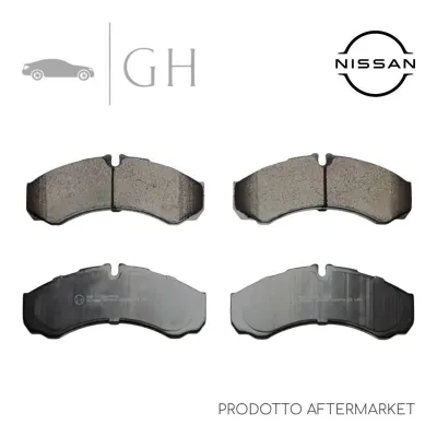 LPR - KIT PASTIGLIE / PATTINI / PASTICCHE FRENO NISSAN CABSTAR F24 - 05P684
