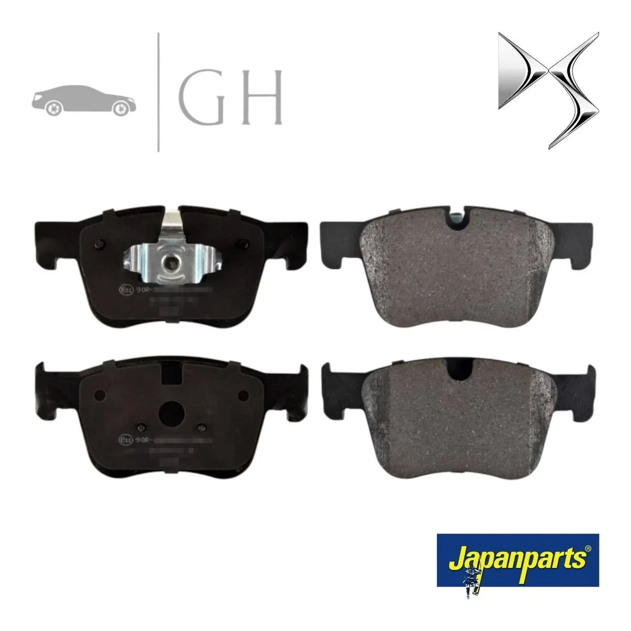 JAPANPARTS - KIT PASTIGLIE / PATTINI / PASTICCHE FRENO ANT DS7 CROSSBACK - PA0095AF