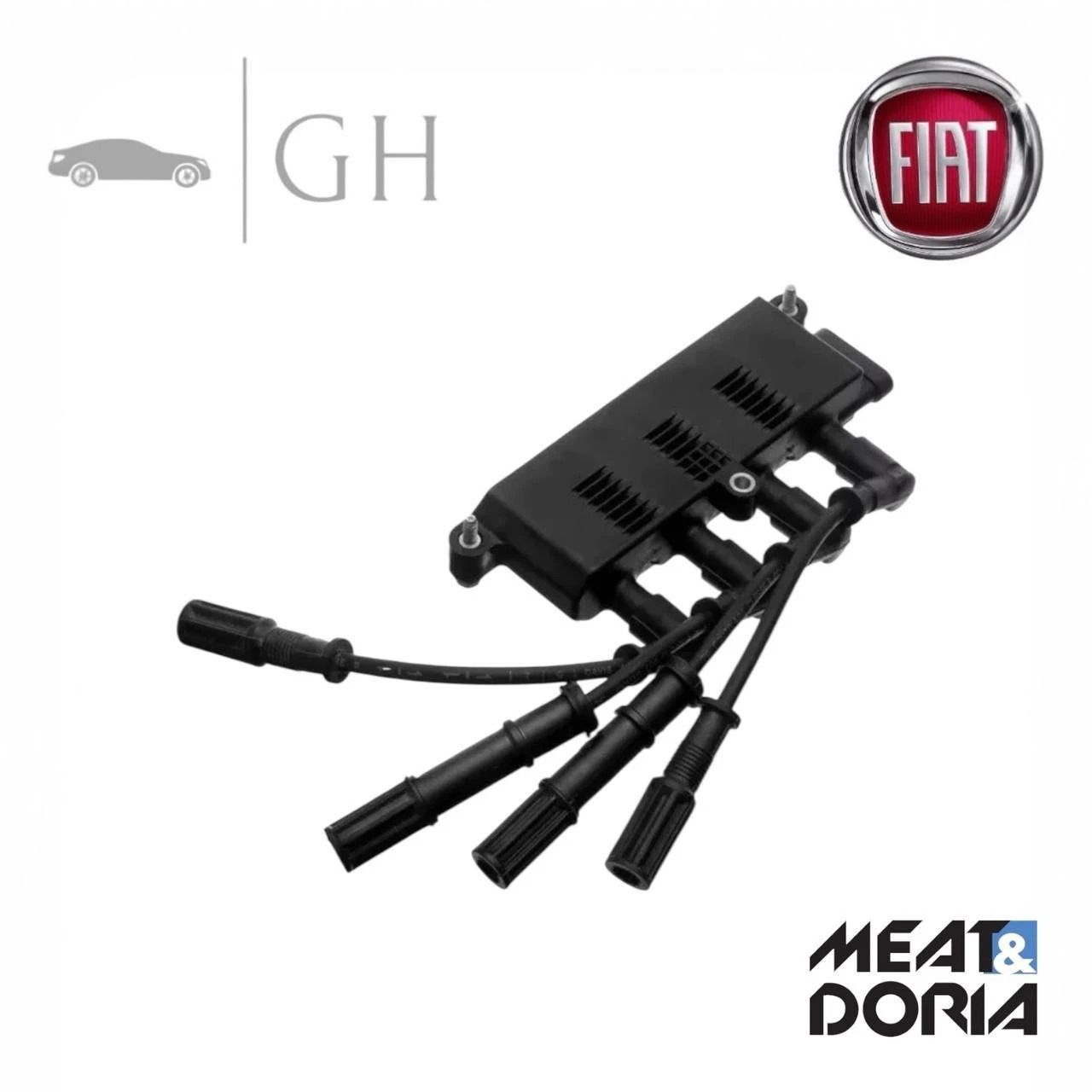 BOBINA ACCENSIONE + CAVI FIAT FIORINO / QUBO (225) B. 2010 - 10395E / 55200112