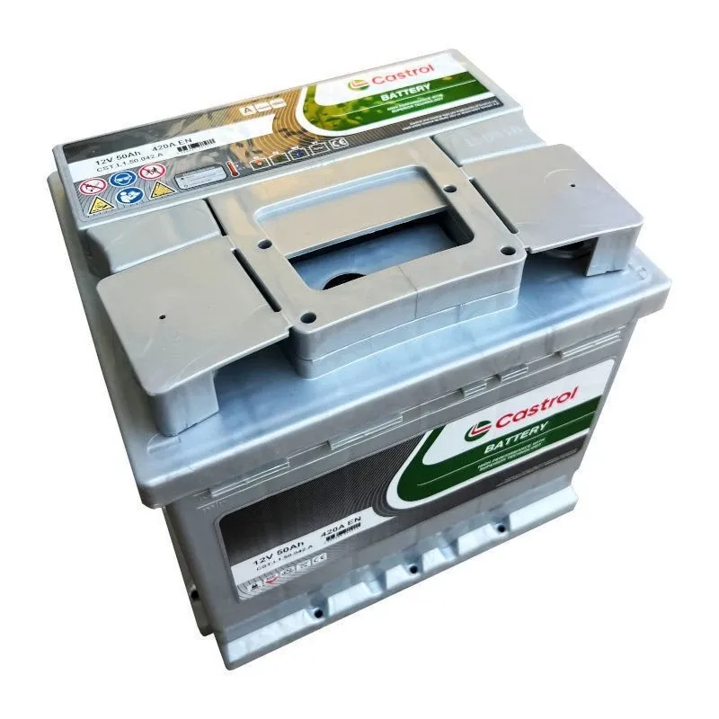 CASTROL - BATTERIA PER AUTO 50AH 420A / 12V / POSITIVO A DESTRA (+DX)