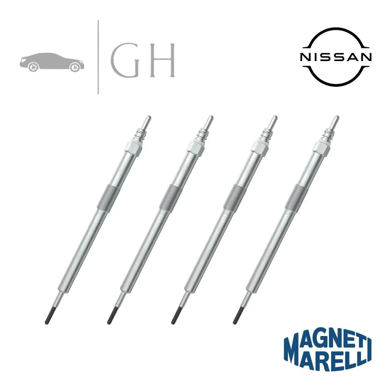 MAGNETI MARELLI - KIT CANDELETTE PRERISCALDAMENTO ACCENSIONE NISSAN NV400 2.0 DCI - 062900111304