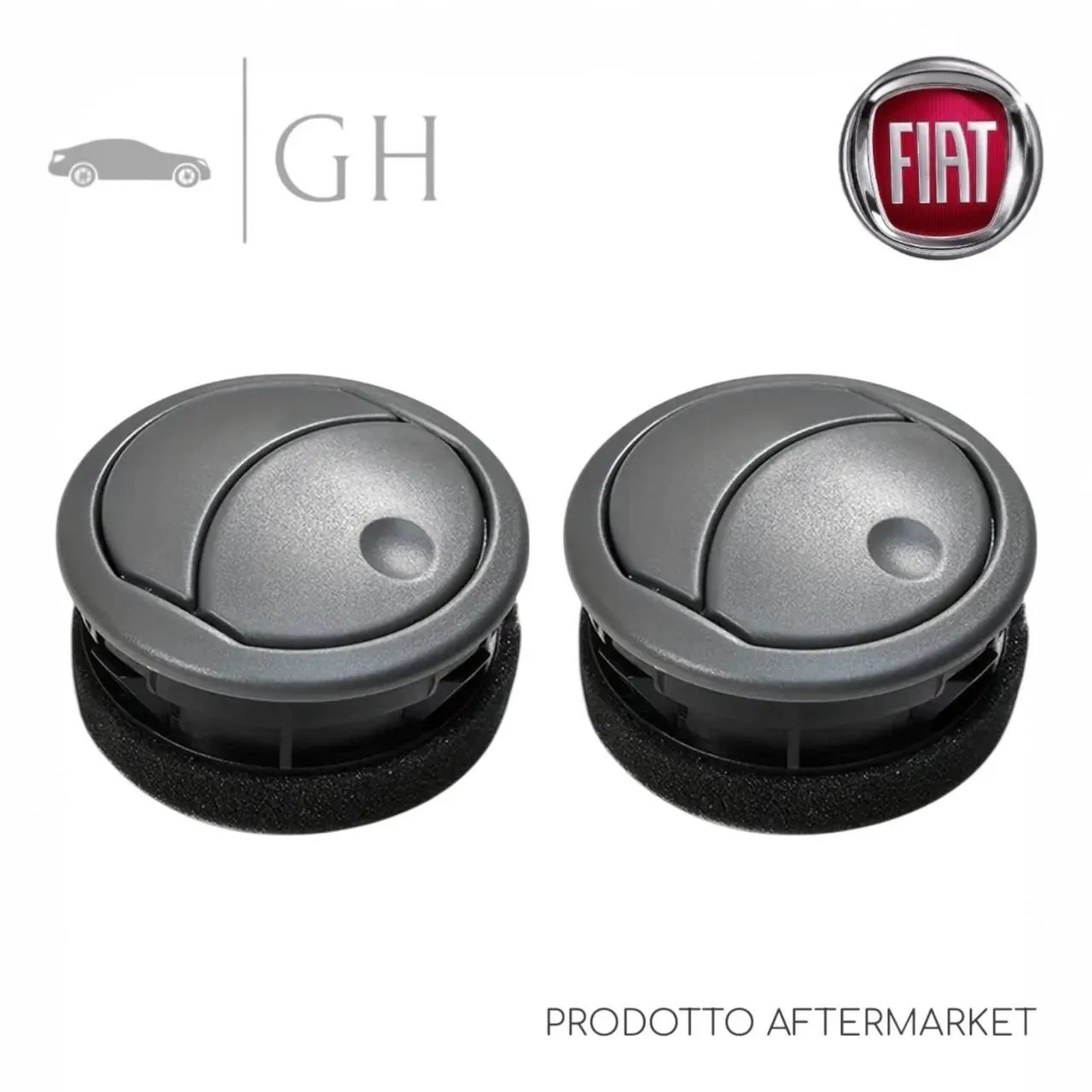 SET 2 BOCCHETTE / DIFFUSORI PRESE ARIA ABITACOLO FIAT PANDA 169 (II) - 735362554